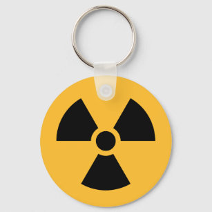 Porte-clés Clavier du symbole de radiation nucléaire