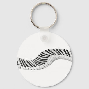 Porte-clés Clavier Instruments de Musique Notes de Piano Art