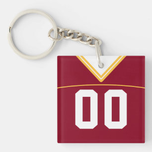 Porte-clés Clavier Jersey Personnalisable, Crosse De Football