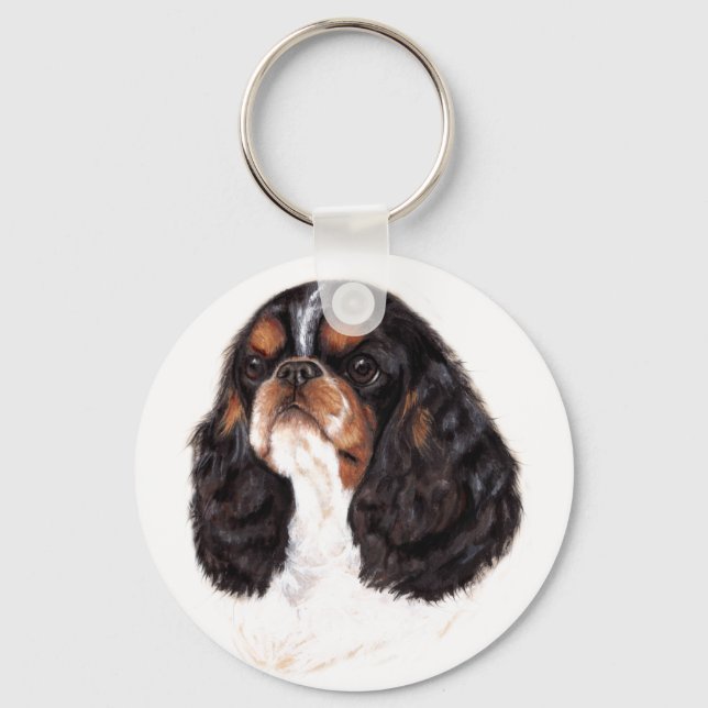 Porte-clés Clavier : Jouet anglais (roi charles) spaniel (Recto)