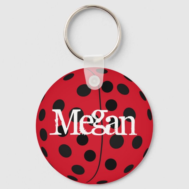Porte-clés Clavier Megan Ladybug Personnalisé (Recto)
