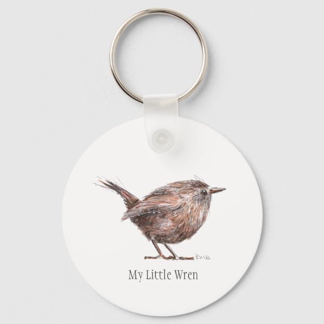 Porte-clés Clavier "My Little Wren" pour oiseaux (Recto)