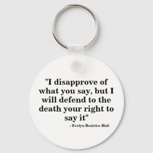 Porte-clés Clavier pour la liberté d'expression - Citation 23