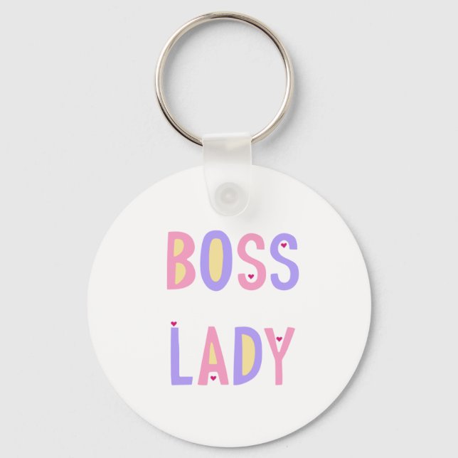 Porte-clés Clavier simple Boss Lady (Recto)