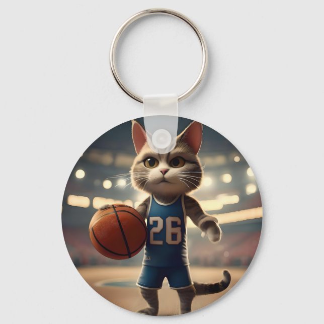 Porte-clés Claw-some Hoops : Cat sans peur (Recto)
