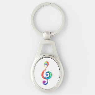 Porte-clés Clé arc-en-ciel
