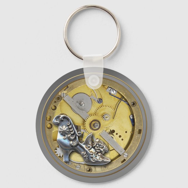 Porte-clés Clé de garde de travail Steampunk (Recto)