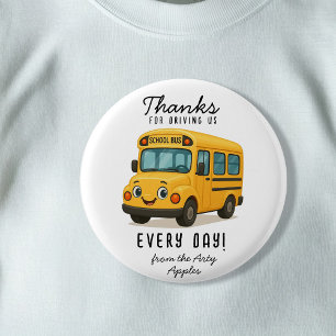 Porte-clés Clé de Merci du conducteur de bus scolaire, condui