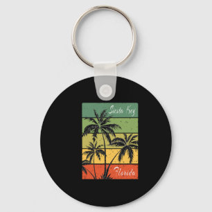 Porte-clés Clé de Siesta Floride Coucher de soleil Vintage So