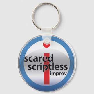 Porte-clés Clé du logo en verre rond SS