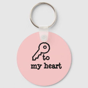 Porte-clés "clé porte - clé à mon coeur"