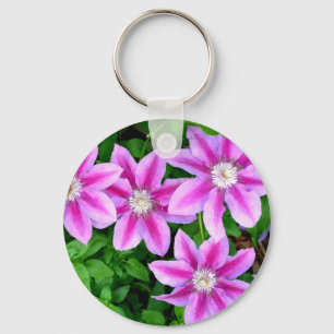 Porte-clés Clematis rose et Oregano sauvage