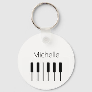 Porte-clés Clés de piano personnalisées sac fourre-tout pour 