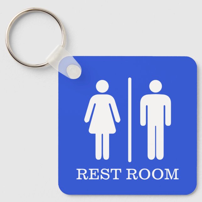 Porte-clés Clés de salle de bain simples pour l'hôtellerie ou (Recto)