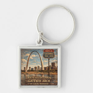 Porte-clés Clés du centenaire de la Gateway Arch Route 66