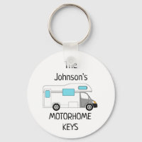 Clés Motorhome personnalisées nom Porte - clé