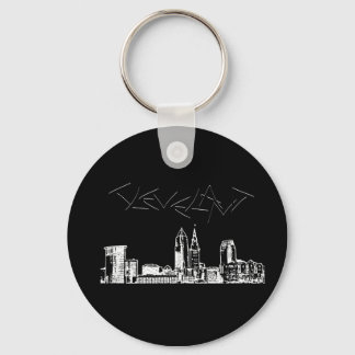 Porte-clés Cleveland Skyline