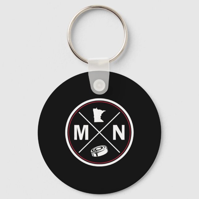 Porte-clés Clic Minnesota Hockey Mn Plan  (Recto)