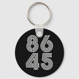 Porte-clés Clic Style Vintage 86 45 Anti Trump Drôle 
