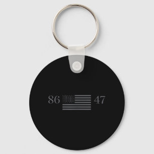 Porte-clés Clic Vintage 80s Style 86 47 Anti Trump 8647 _1