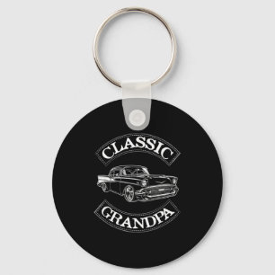 Porte-clés Clic Vintage Voiture Drôle Papy