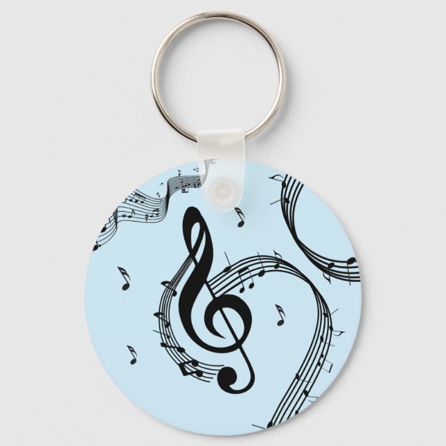 Porte-clés Climacic G Clef Music Blue (Recto)