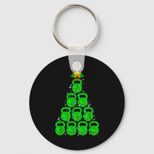 Porte-clés Cloche de Noël Kettlebell Gym Entraînement Fitness