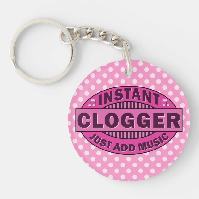 Porte-clés Clogger instantané ajoutent juste le rose de (Devant)