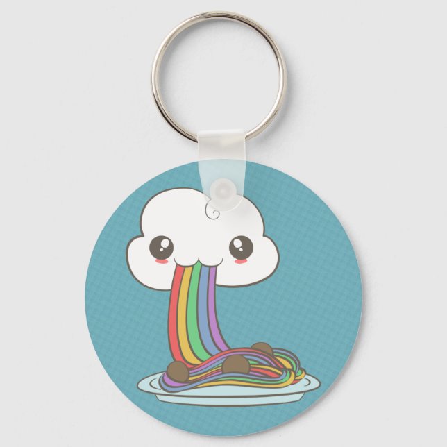 Porte-clés Cloud Mange Rainbow Spaghetti (Recto)