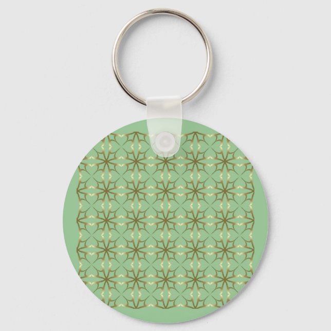 Porte-clés Clovers à quatre feuilles (Recto)