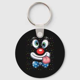 Porte-clés Clown Carnaval Visage Cirque Costume Enfants Homme