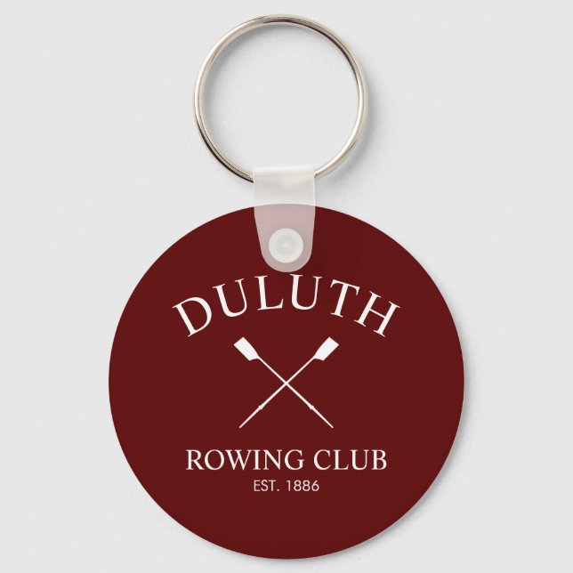 Porte-clés Club d'aviron classique (Recto)
