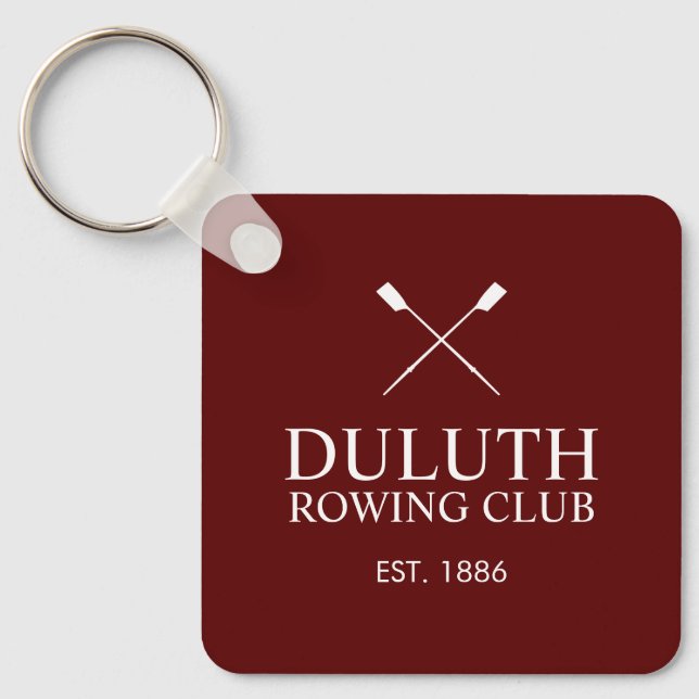 Porte-clés Club d'aviron classique (Recto)