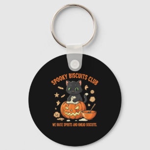 Porte-clés Club de biscuits effrayants Chat Drôle Halloween C