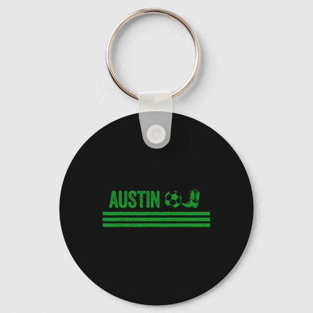 Porte-clés Club de bottes de cow-boy d'Austin  (Recto)