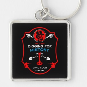 Porte-clés Club de détection de métaux de la guerre civile am