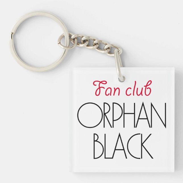 Porte-clés Club de fan noir orphelin (Devant)