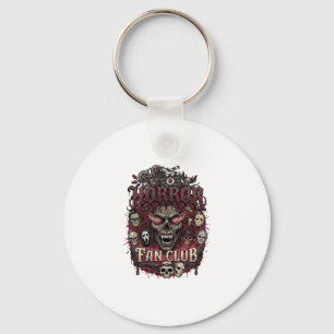 Porte-clés Club de fans d'horreur Halloween Visage de démon C
