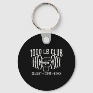 Porte-clés Club de force athlétique et culturisme de 1000 lbs