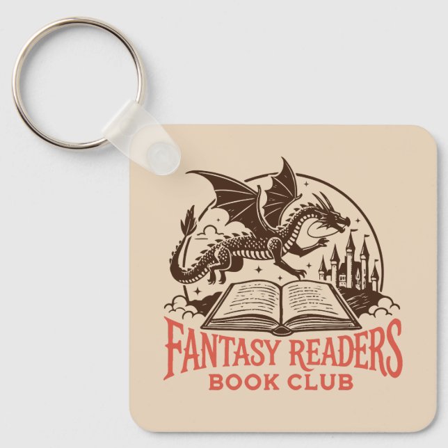 Porte-clés club de lecture de fantasy (Recto)