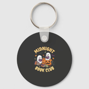 Porte-clés Club de lecture de fantômes de livre d'Halloween C