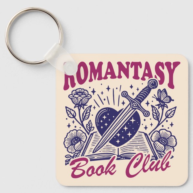 Porte-clés Club de lecture romantasy (Recto)
