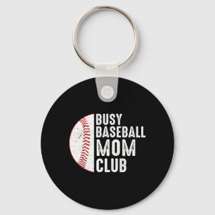 Porte-clés Club de maman de baseball occupée pour femme softb