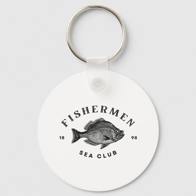 Porte-clés Club de pêcheurs en mer (Recto)