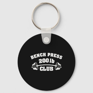 Porte-clés Club de presse développé couché 200 Lbs Gym muscul