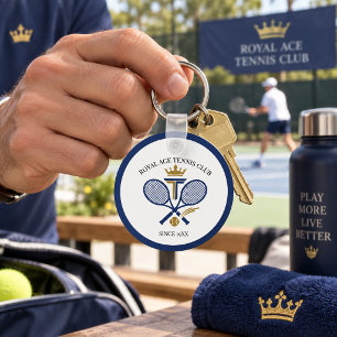 Porte-clés Club de Tennis Royal Personnalisé Depuis Année Raq