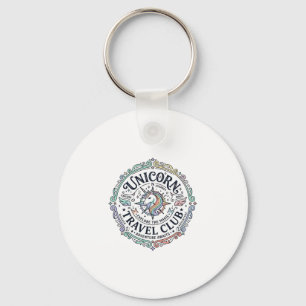 Porte-clés Club de voyage licorne Création originale Zazzle_1