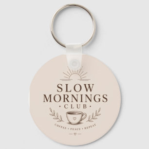 Porte-clés Club des matins tranquilles esthétique cosy design