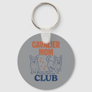Porte-clés Club fière maman Cavalier Maman de chien mignonne