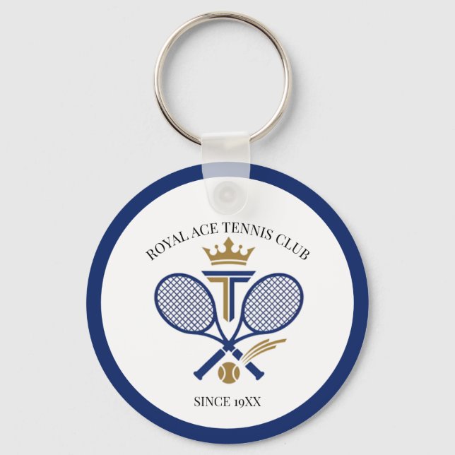 Porte-clés Club Royal de Tennis Personnalisé depuis l'année R (Recto)